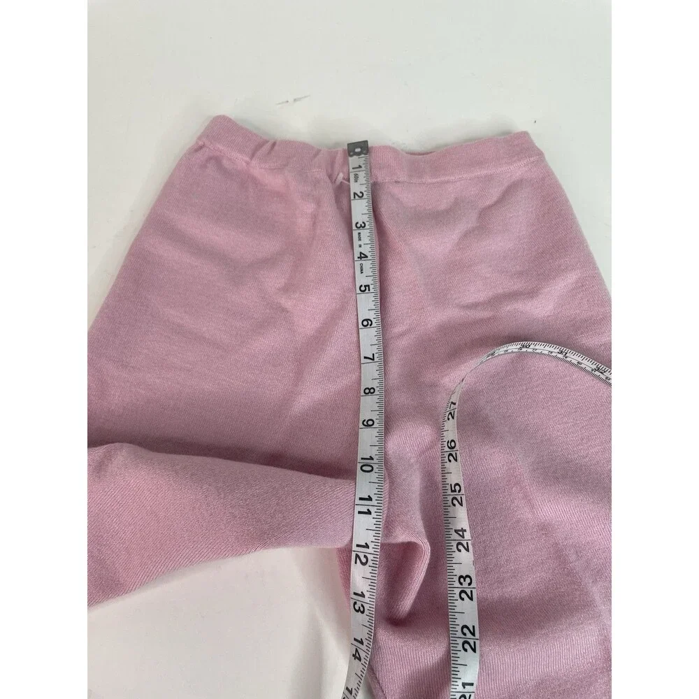 Vintage Adrienne Vittadini Sweat Pants, Medium, Pink, Designer, Lambswool